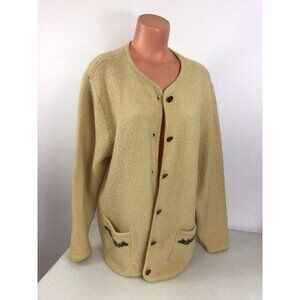 Mia Vintage German Wool Cardigan Sweater Womens Medium